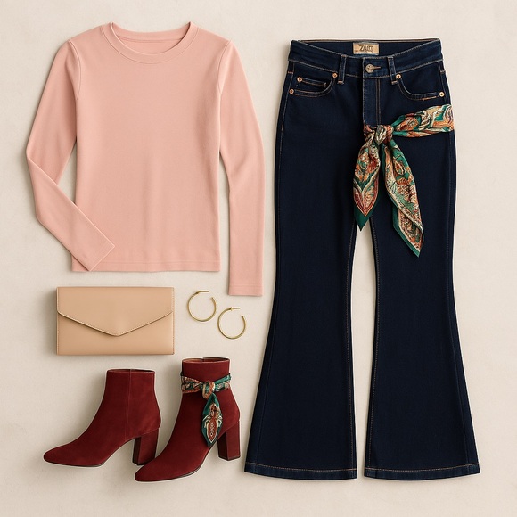 Anthropologie Pilcro & the Letterpress Dark Wash Flare Jeans - Picture 1 of 8